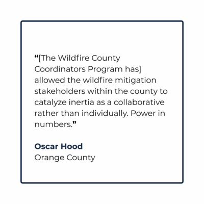 “Under the County Coordinator Grant Program, we’ve been able to significantly expand our youth education impact by implementing three new school programs and getting back into the classroom with s